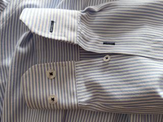 Camisa Custi Mikelo | Celeste a Rayas, Talla ES 45