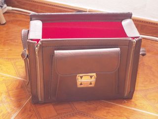 Bolsa Vintage Fotografia - Pele