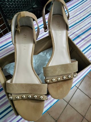 Sandalias Zendra Basic beige 39