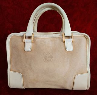 Bolso Amazonas loewe. beige y blanco