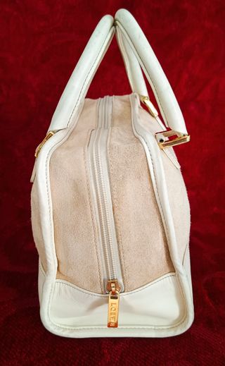 Bolso Amazonas loewe. beige y blanco