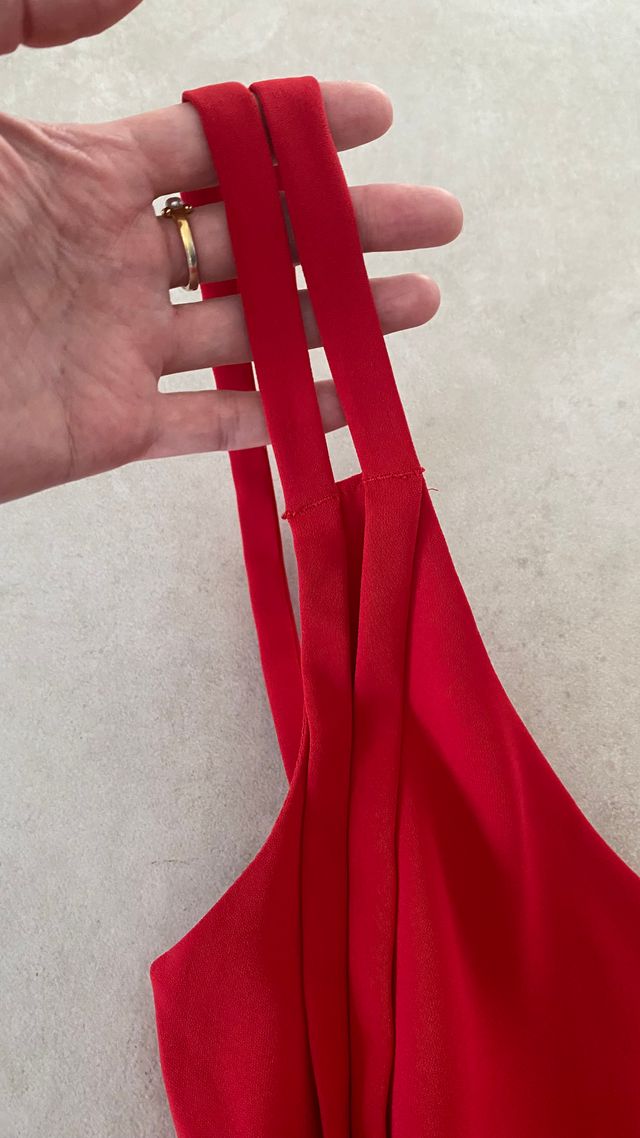 Vestido rojo Zara Trafaluc XS