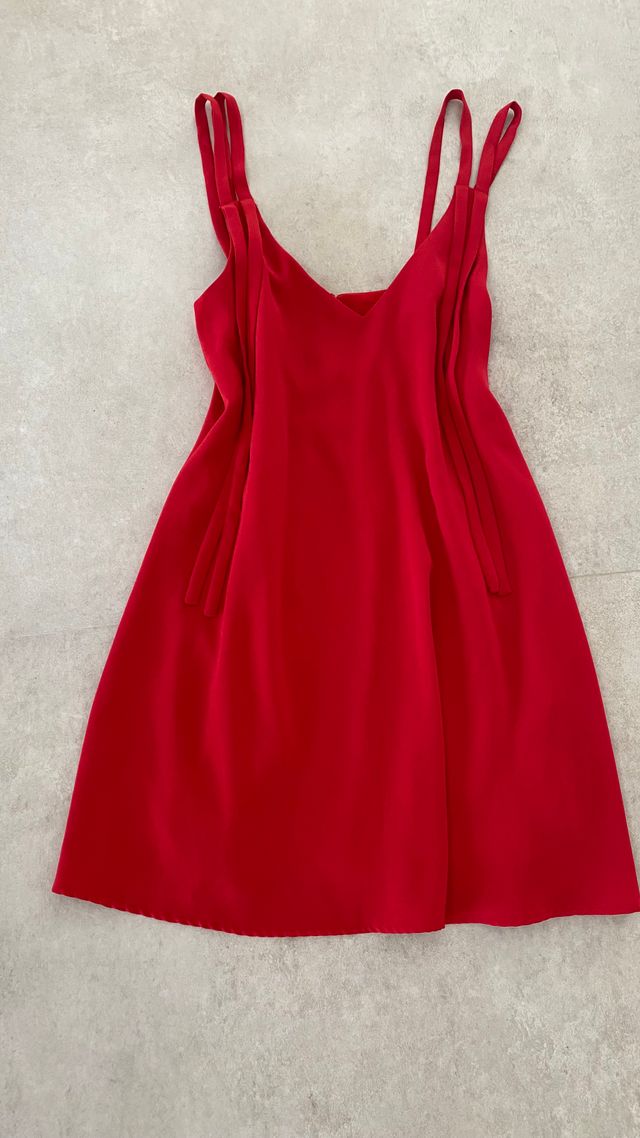 Vestido rojo Zara Trafaluc XS