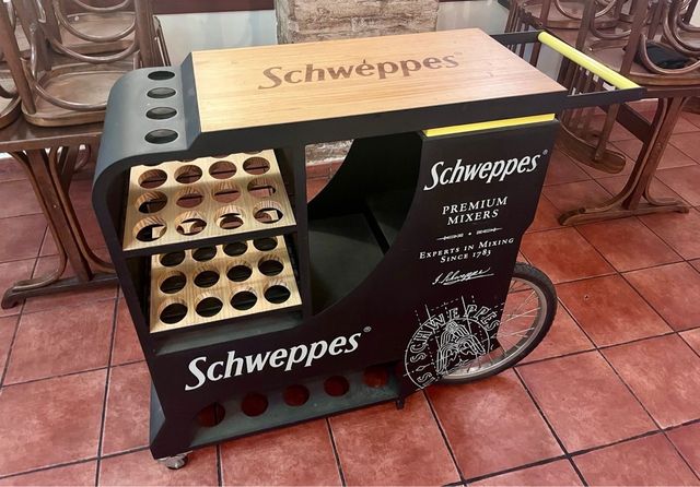 Carrito Schweppes - Coctelera