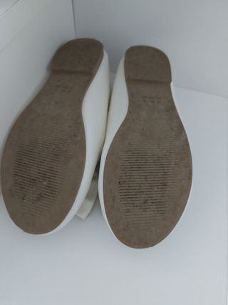 Ballerine bimba bianche con fiocco