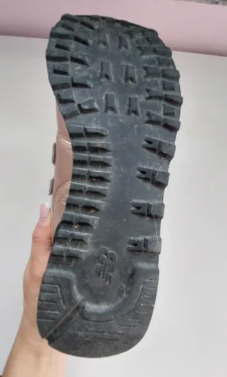 New Balance 574 rosa oro donna