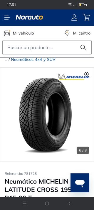 Neumáticos Michelin Latitude Cross 195/80 R15 96T