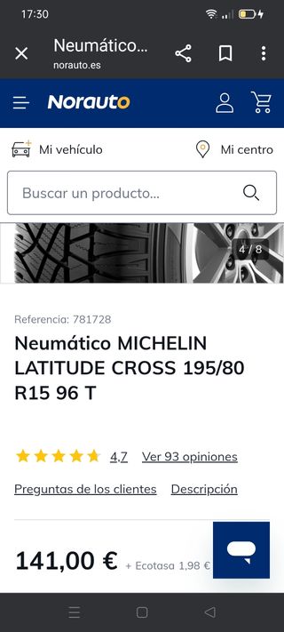 Neumáticos Michelin Latitude Cross 195/80 R15 96T