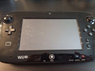 Wii U negra - consola y Game pad 