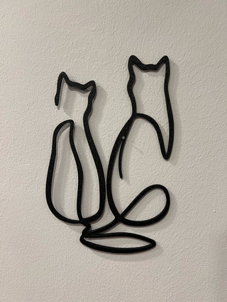 Gatto da Muro in Stampa 3D – Statuetta Decorativa