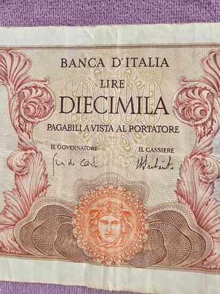 Banconote Italia 10000 Lire