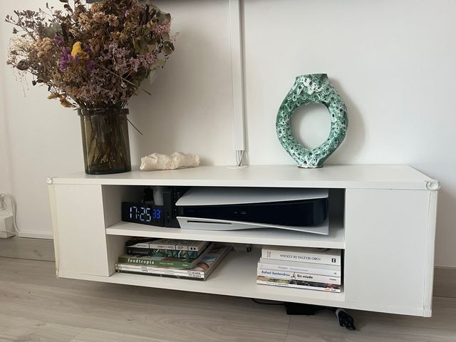 Mueble TV blanco - Estanteria