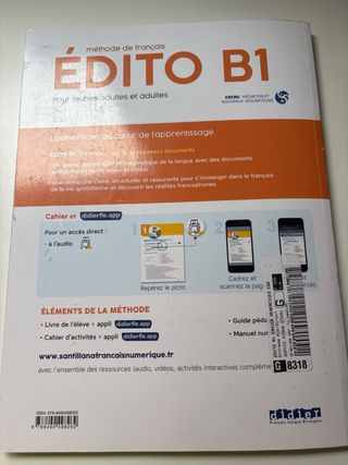 Libros Francés B1. Livre et cahier 