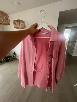 Camisa Zara rosa - Talla única