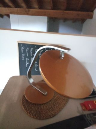 Lámpara escritorio vintage marrón