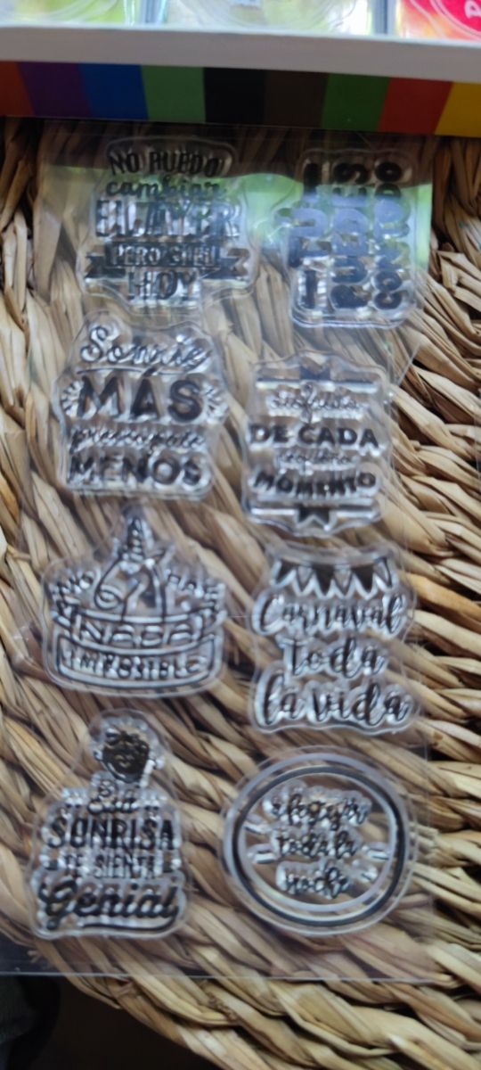 Kit Sellos Acrílicos + Tintas