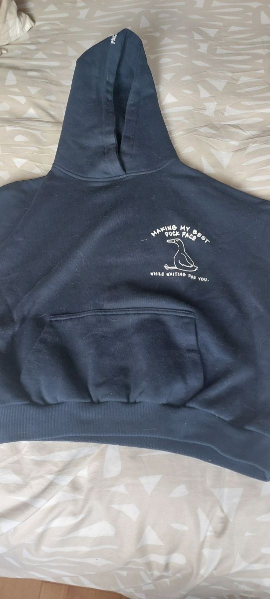 Sudadera con capucha azul XS