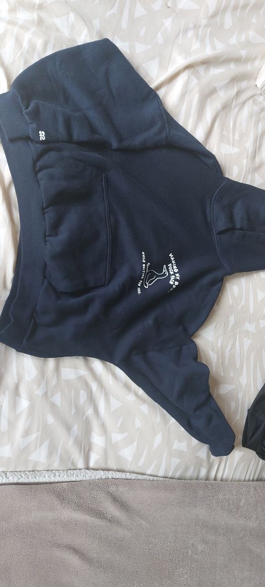 Sudadera con capucha azul XS