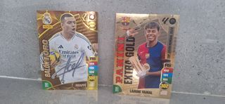 Cromos Oro Mbappe y Lamine Yamal. Uno solo 25€