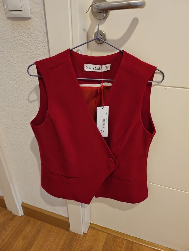 Chaleco Marsala_ Nuria Cobo - Talla M