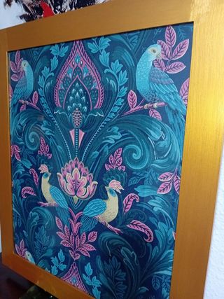 Grandi uccelli tropicali dorati Quadro