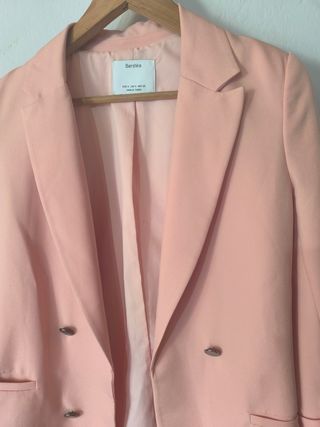 Blazer rosa Bershka