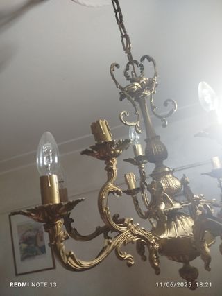 Lampadario Oro - Bronzo stile antico