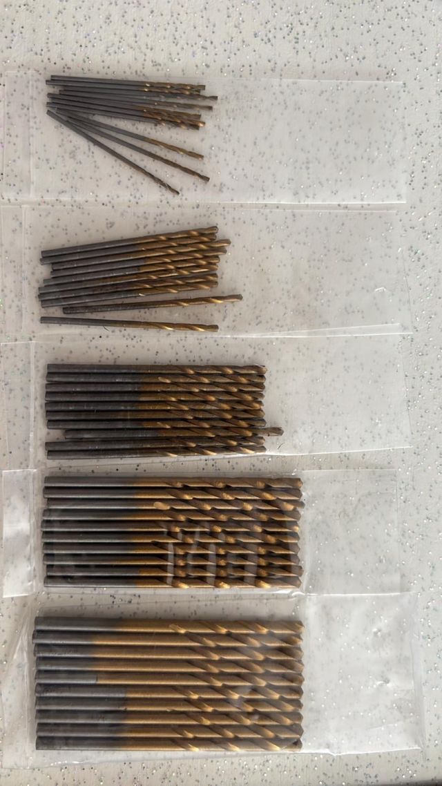 Punte trapano 1-3mm set da 50 pezzi