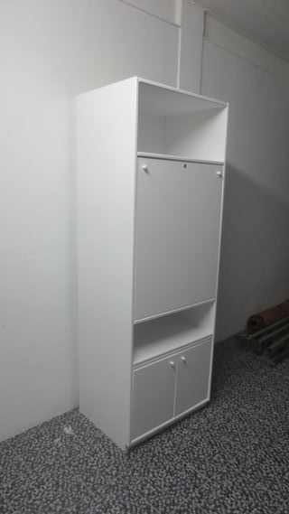 Armario con Mesa Plegable Blanco