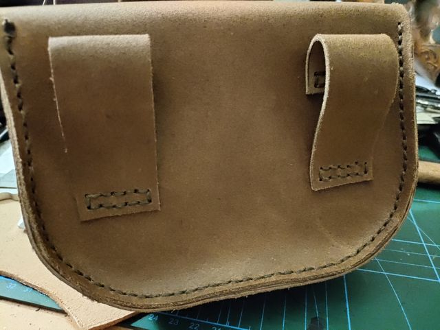 Giberna scarsella in cuoio