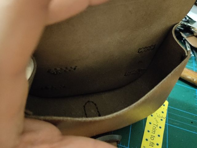 Giberna scarsella in cuoio