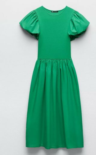 Vestido Zara verde - Talla S