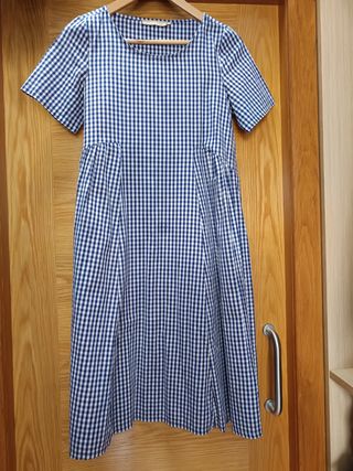 Vestido Vichy Azul Humility