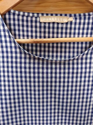 Vestido Vichy Azul Humility