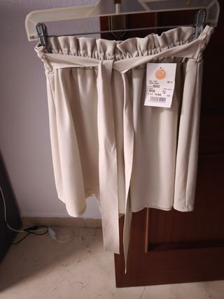 Shorts beige mujer - Talla S