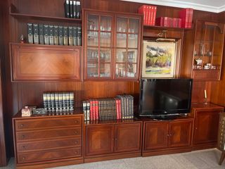 Mueble salón madera maciza 330cm
