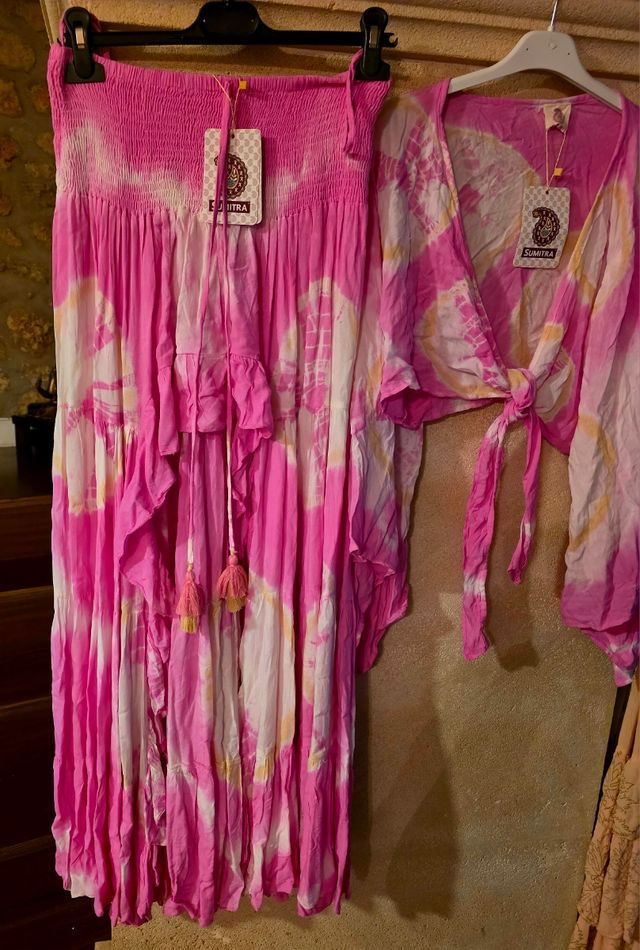 Conjunto falda y top Sumitra tie-dye