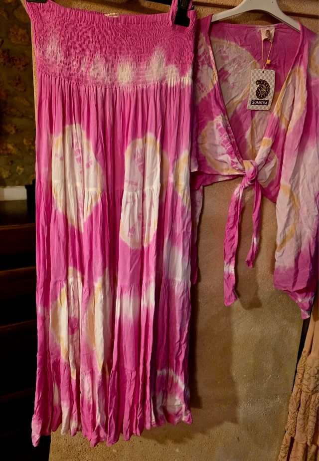Conjunto falda y top Sumitra tie-dye