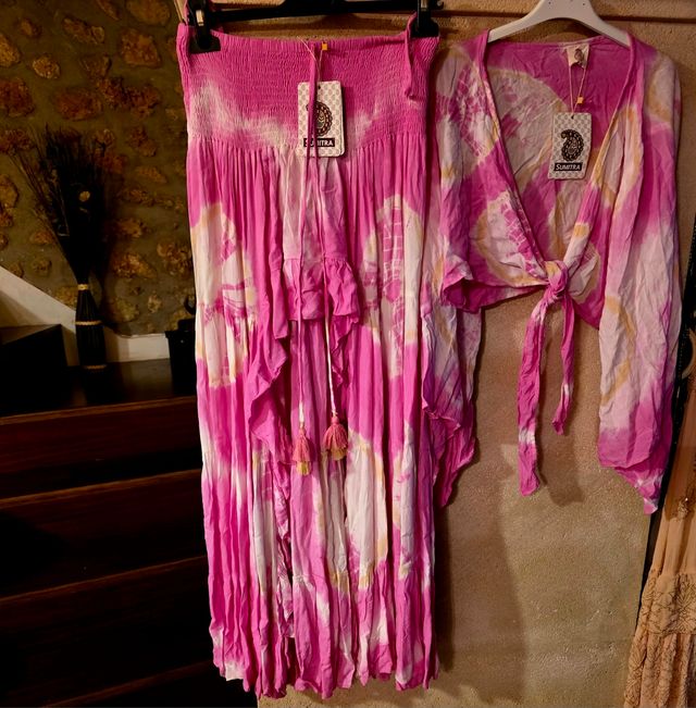 Conjunto falda y top Sumitra tie-dye