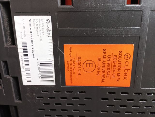 Silla coche CYBEX Solution M-Fix