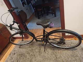 Dos Bicicletas paseo Decathlon negras