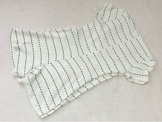 Mono Zara blanco rayas 