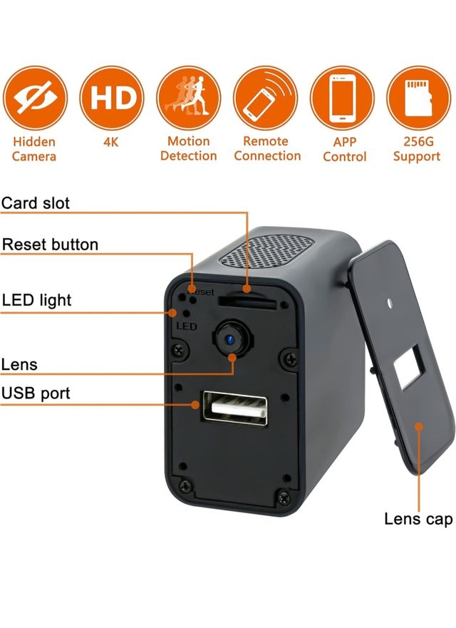 Cámara Espía WiFi Oculta
