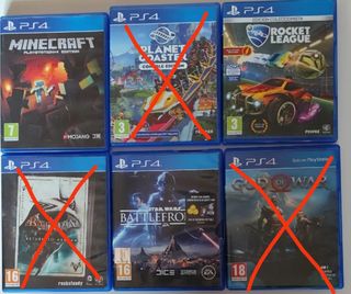 6 Juegos PS4 Variados