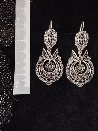 Bisutería plata - Collar y pendientes