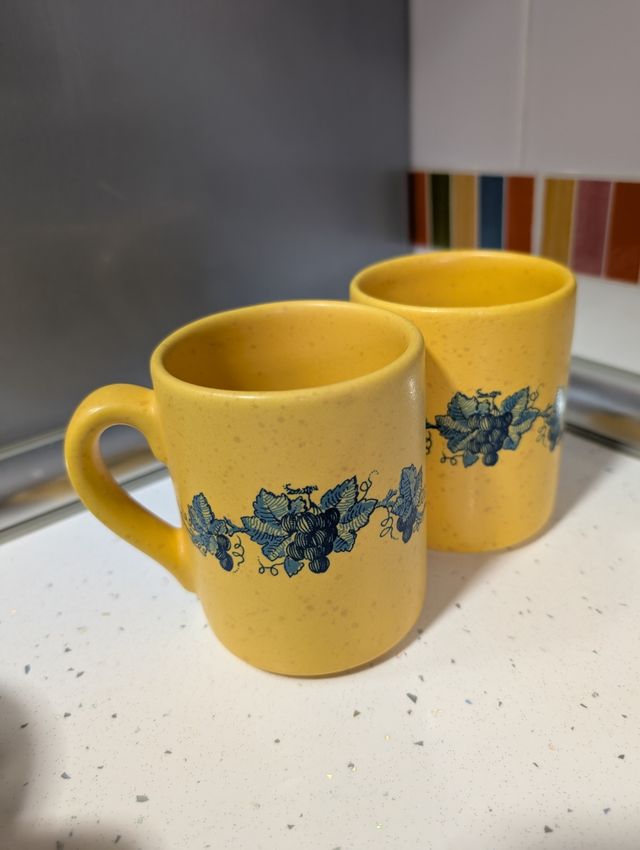 2 Tazas Cerámica Vintage España