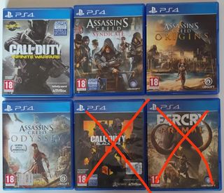 6 Juegos PS4 - Variados