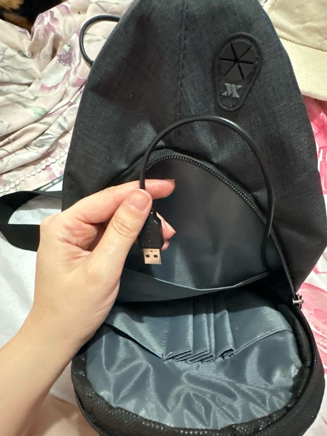 Mochila MYVALICE negra - Bolso bandolera