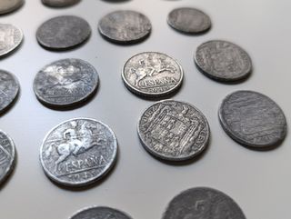 Colección pesetas años 40. Numismática , monedas