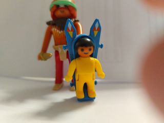 Playmobil Indios: Figura Padre e Hijo